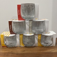 50 Years of McDonald's Glasses Full Set of 6 All Brand New Sealed Macca's