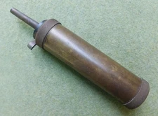 VINTAGE BRASS BLACK POWDER DISPENSER FLASK BY CVA