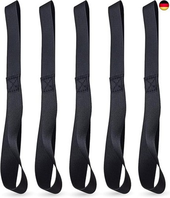 5X Zurrschlaufen - Schlaufen 30 cm Doppelschlaufen Rundschlinge Halteband zur