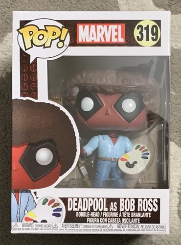 Funko Pop! Vinyl: Marvel - Deadpool as Bob Ross #319 NEW