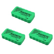 3x Magnetic Board Eraser Drywipe Marker Cleaner Whiteboard T9R49249