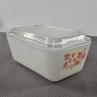 Vintage Pyrex Pink Gooseberry 1.5 Pint 0502 Refrigerator Dish w/ Lid 502-C READ⬇