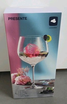 LEONARDO Präsente Ginglas mit Blüten-Druck 750ml