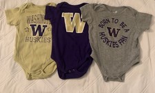 Washington Husky Huskies Bodysuit - 12 months - Go Dawgs
