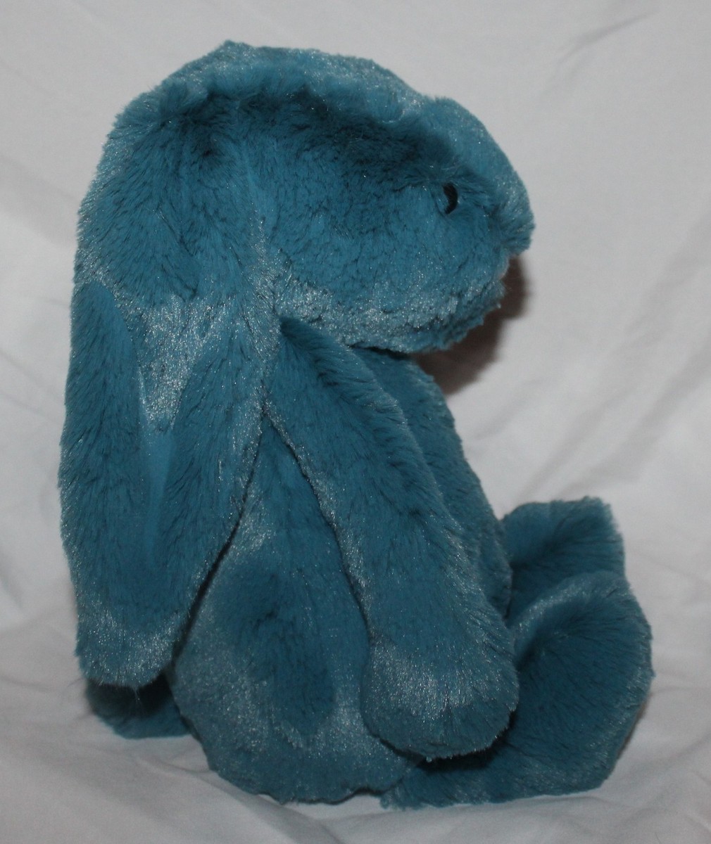 JellyCat Medium Bashful Mineral Blue Bunny Rare Jelly Cat soft for