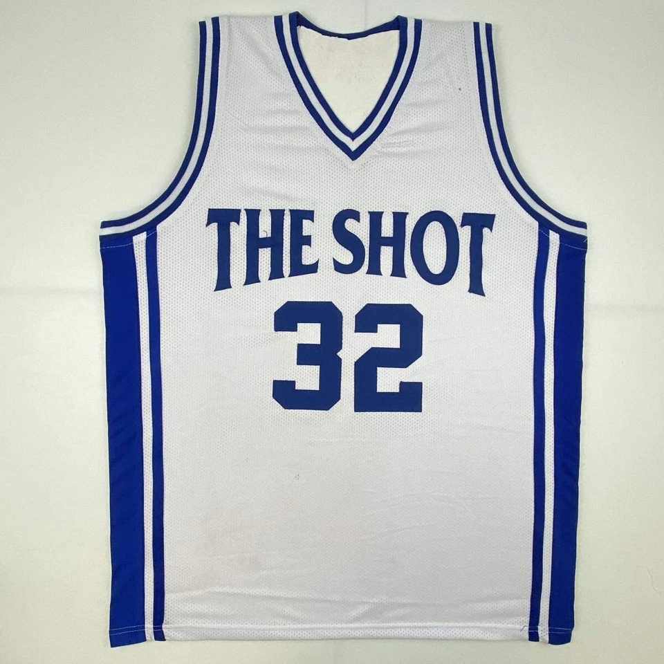 Autographed/Signed CHRISTIAN LAETTNER Duke The Shot White Jersey PSA/DNA COA - Image 4 of 4