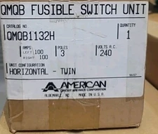 American Circuit Breaker QMQB1132H Fusible Panelboard Switch, 100 Amp, 3 Pole