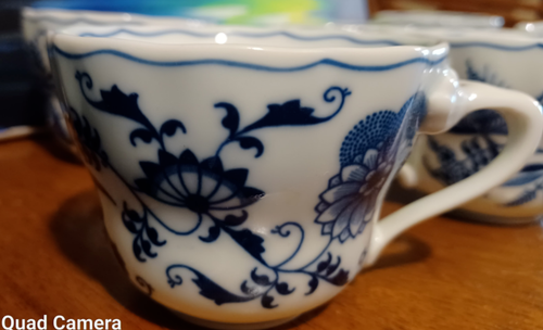Set of 9 - BLUE DANBUE COFFEE CUP AND SAUCERS - Picture 4 of 14