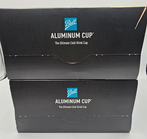 2 Boxes BALL ALUMINUM Cups -The 100% Recyclable Cold-Drink Cup - 16 oz, 48 Count - Picture 4 of 21
