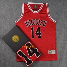 SLAM DUNK Mitsui Hisashi No.14 Basketball Vest SHOHOKU Training T-shirt Jerseys