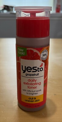 Yes To Grapefruit Daily Exfoliating toner 4 oz Glow Boosting NEW