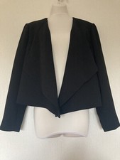 Jacques Vert Black Jacket Size 16 Ladies Smart Dressy Bnwt Office Work Occasion