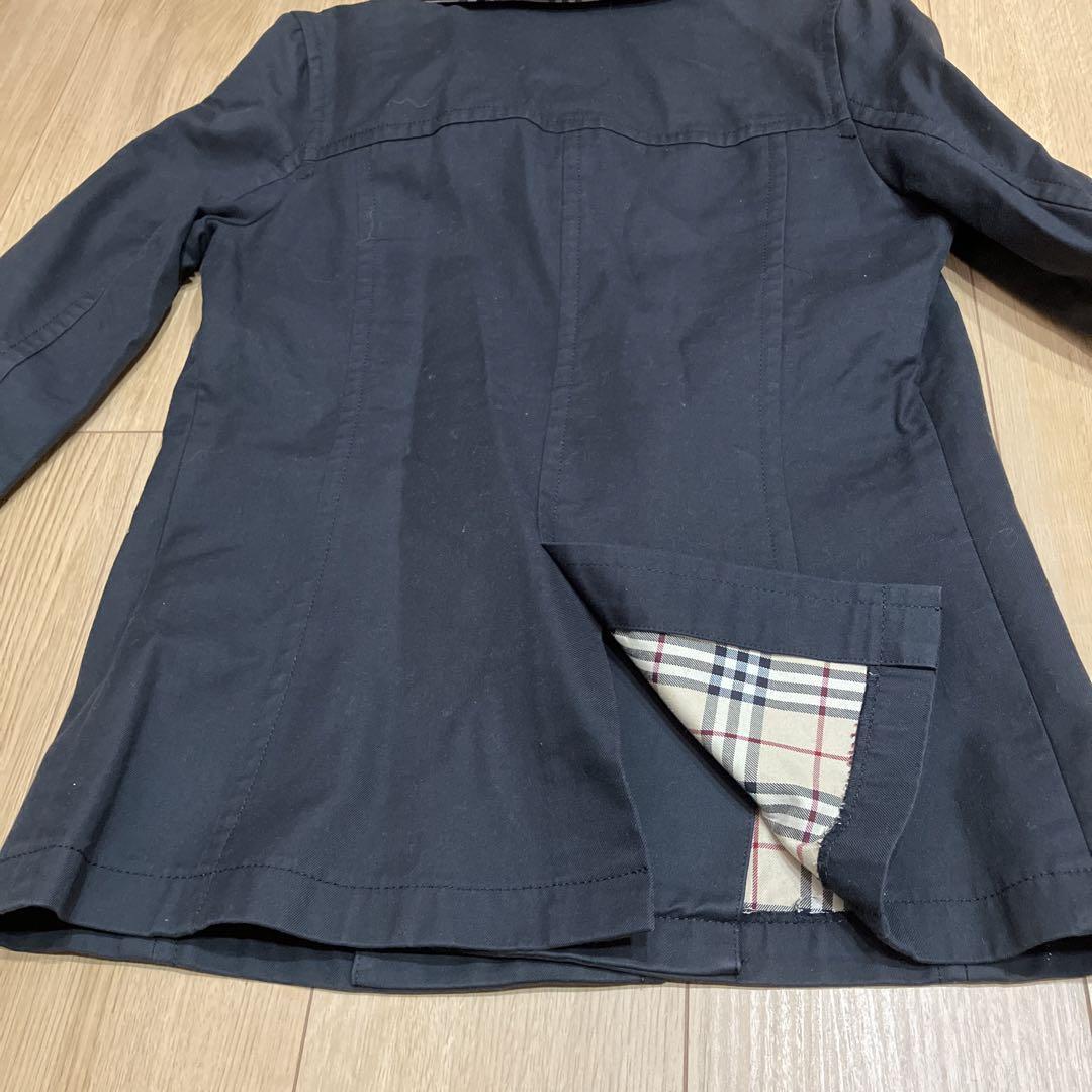 Burberry London Blue Label Pea Coat Long Sleeves Cotton Size 38 For Women thumbnail 10