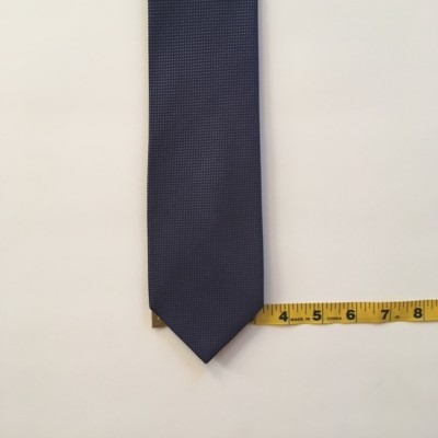 Dkny tie L 59'' W 3.25'' blue light blue dots 100% silk necktie tie pa0772