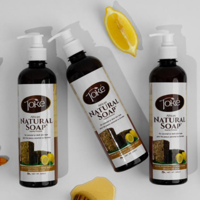 Toke Cosmetics African Natural Sesame Formula Shower Liquid Soap 500ml x 1