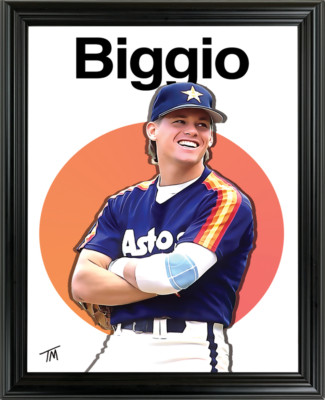 Craig Biggio Framed Sports Art Photo by Thomas Maxwell