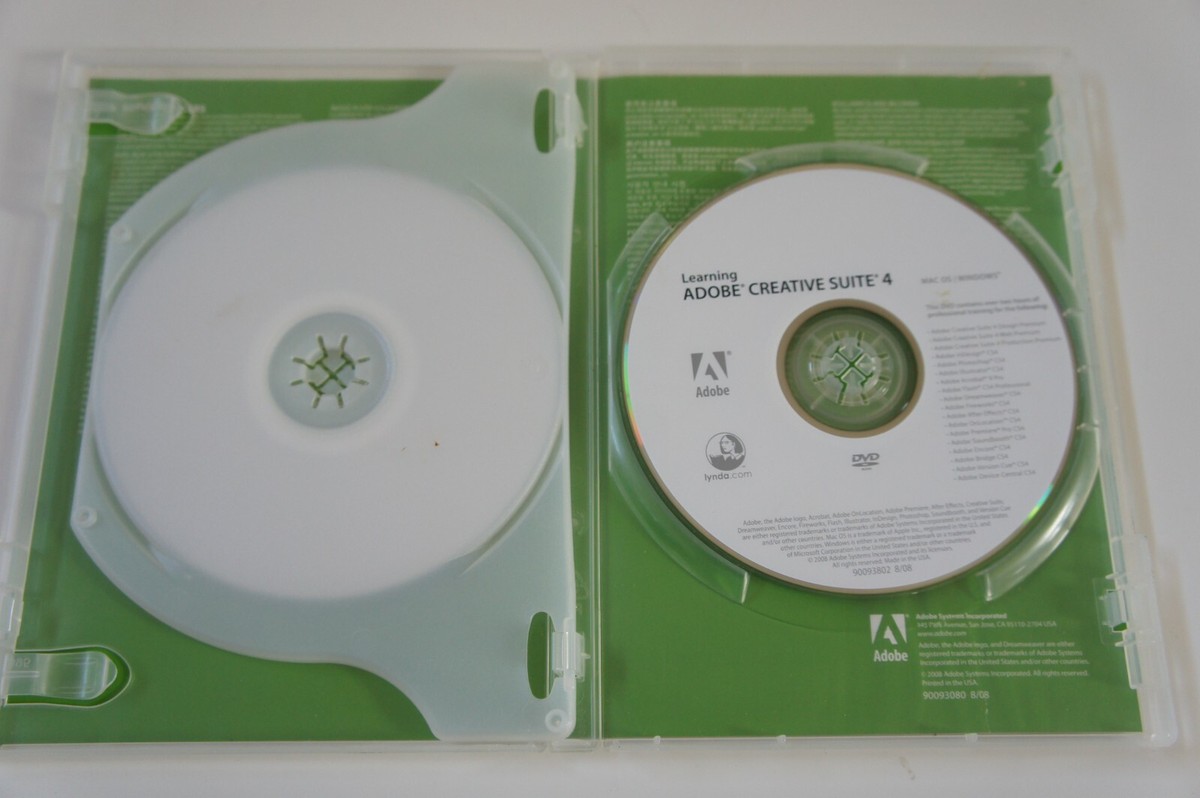 Adobe Dreamweaver CS4 with serial number, Mac OS disk plus