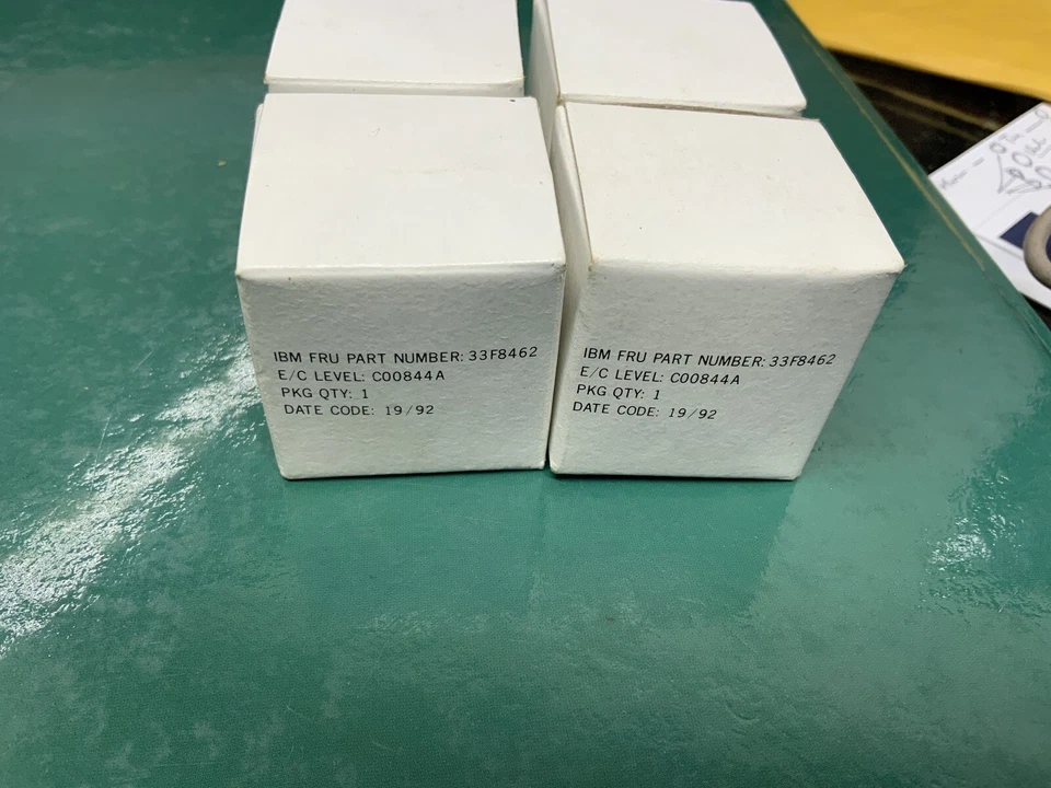 VINTAGE FOUR ORIGINAL IBM MOUSE PART BALL & COVER FRU P/N 33F8462 E/C C00844A - Image 2 of 2