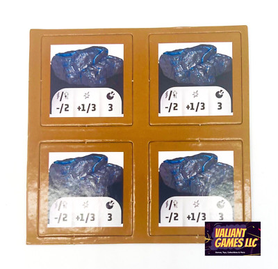 Marvel Heroclix Vibranium Terrain Markers x4 Black Panther Set
