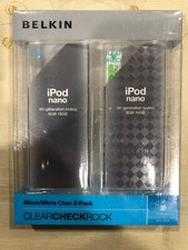 Belkin 2-Pack iPod Nano Micra Clear / Micra Clear Chex Thin Cases