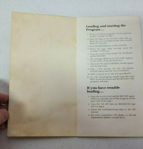 Math improvement Six Pack Commodore Computer Manual VIC20 1982 Manual Only - Picture 4 of 4