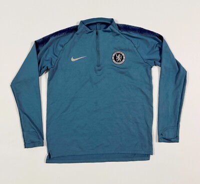 CHELSEA 2018/2019 FOOTBALL NIKE TRAINING TRACK DRILL JERSEY SHIRT