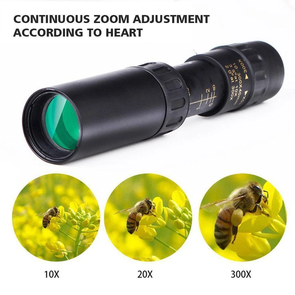 10-300X40 Zoom Monocular Professional Phone Camera Telescope G1E0❀ G1KD T1K2 - Image 3 of 4