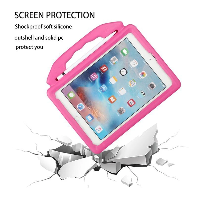 iPad 5th 6th Generation Air 2 Kid Case Cover Shockproof EVA Stand Handle Rugged - Image 3 of 4