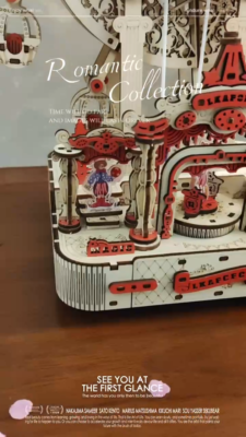 Xmas Sale -Wooden Puzzle Ferris Wheel Music Box Educational Toy