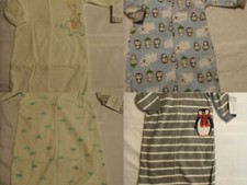 CARTERS Child Of Mine Baby 0-9 Month Fleece Pajama Zip Front Sleepbag NWT Choice