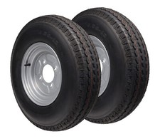 2x Ersatzrad Anhänger 5.00-10 79N 5.00X10 4/115 ET0 Mittelloch 85 mm Komplettrad