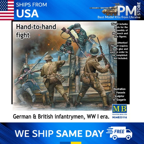 Master Box 35116 Hand-to-hand fight German & British infantrymen 1/35 scale