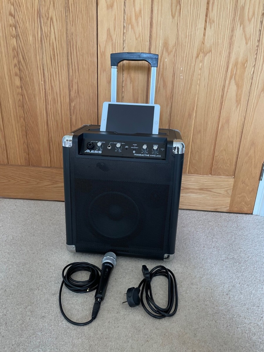 Alesis Transactive Wireless Portable Bluetooth Speaker System Used