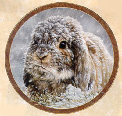 Bunny Tales Collection by Vivi Crandall Bradford Exchange Plate