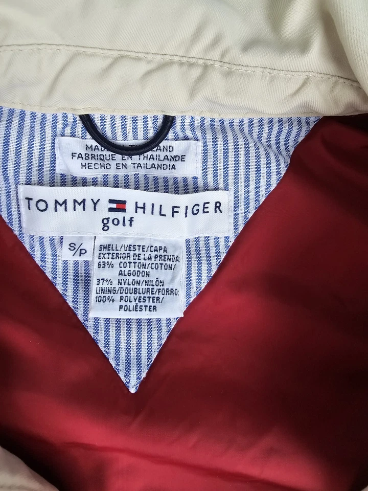 Cortavientos de golf Tommy Hilfiger The Ocean Course de colección juvenil pequeño marfil Foto 2 de 4
