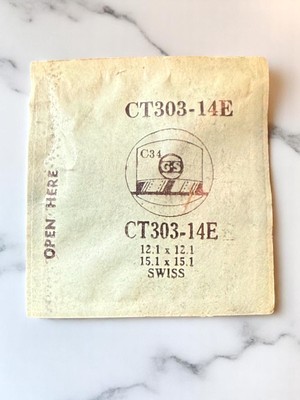 GS CT303-14E WATCH CRYSTAL REPLACEMENT SWISS 12.1 X 12.1 15.1 X 15.1