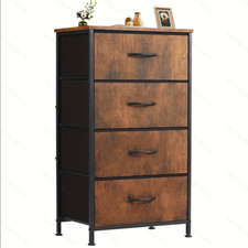 4 Drawers Dresser for Bedroom, Storage Drawers, Skinny Fabric Storage Tower