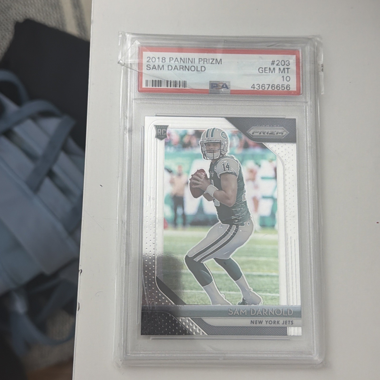 2018 Panini Prizm - Rookie Sam Darnold #203 (RC) PSA 10 GEM MINT