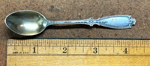 6.8g Sterling Silver HALLMARKED Gorham BEDFORD Demitasse Spoon 4.25" GOLD WASH