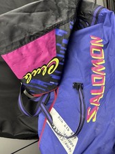 Neon Retro 90 s Purple Pink Teal Salomon Club Ski Bag 78 x 10 VTG