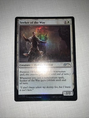 Magic the Gathering MTG Clash Pack Promo SEEKER OF THE WAY Foil NM