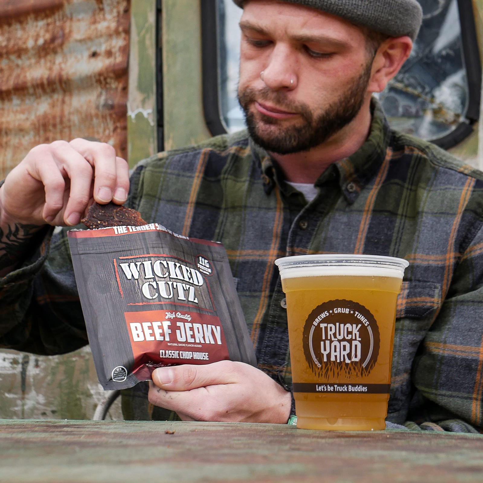 Wicked Cutz Classic Chop House Beef Jerky 33g Protein Per Bag Tender & Easy t...