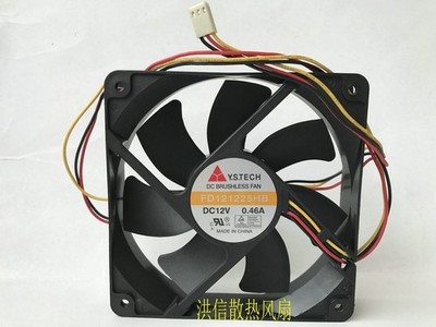 1PC Y.S.TECH FD121225HB 12V 0.46A 12025 12CM 3-wire chassis cooling fan  #vn