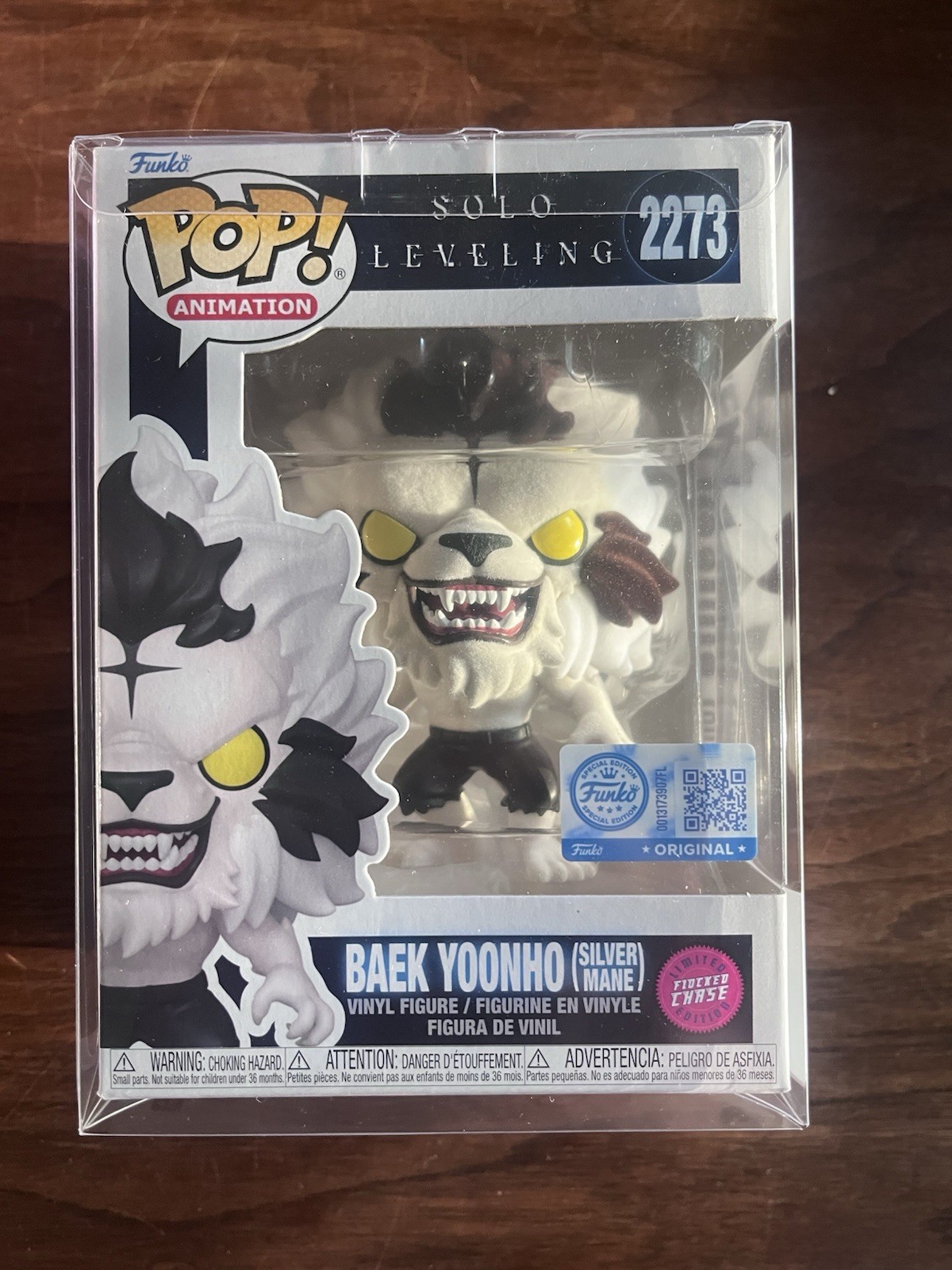 Funko Pop!Solo Leveling - Baek Yoonho (Silver Mane) #2273 Flocked Chase