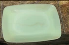 Vintage Fireking Jadeite Rectangular Plate Not Stamped Sticker Came Off