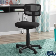Mesh Task Chair Adjustable Height Padded Seat Comfortable Durable Caster Wheels