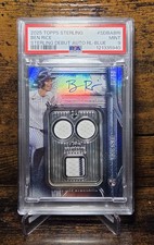 2025 Topps Sterling Ben Rice RC Sterling Debut Auto Relic Blue /10 PSA 9 POP 1