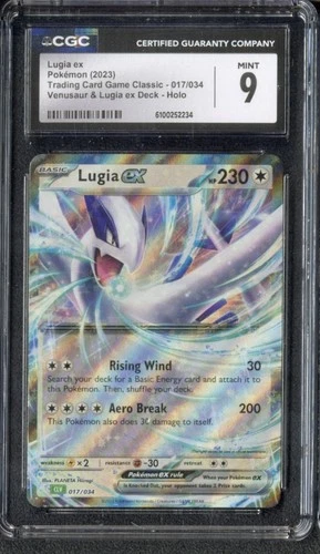 2023 Pokemon Venusaur Lugia EX Card Game Classic Deck Holo 017/034 CGC 9 MINT