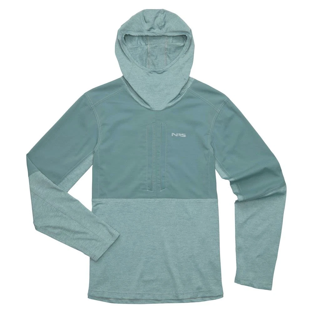 NRS Silkweight Hybrid Hoodie Women's Shirt, Slate, X-Large