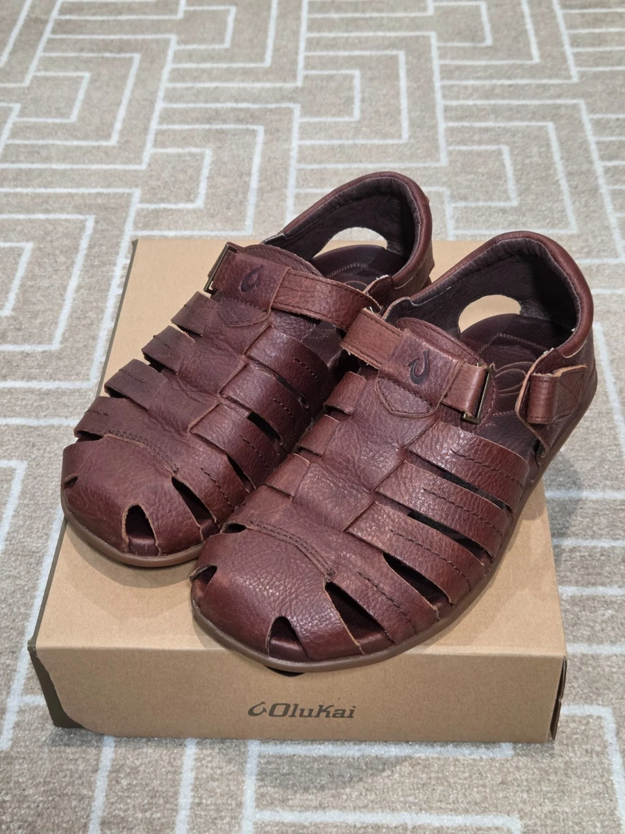 Fisherman Solid Sandals for Men with Upper Leather for sale  display picture 2